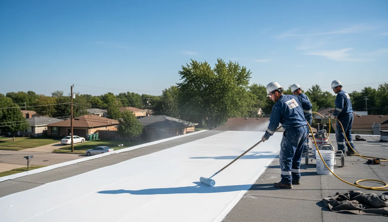 Commercial roof coating in Loop, TX near me